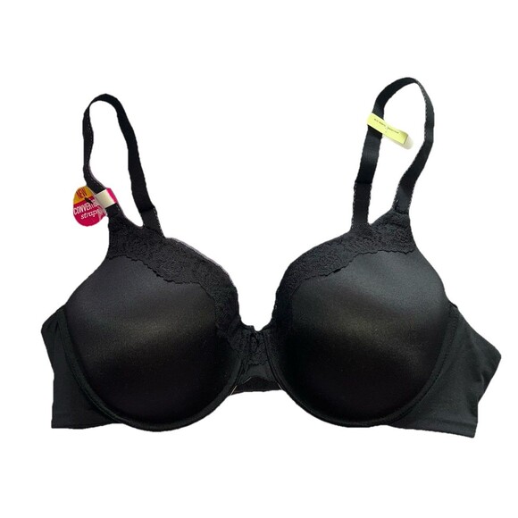 Maidenform Black Underwire Convertible Strap Comfort Devotion Bra Size 42B - Picture 1 of 10